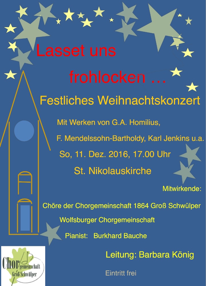2016 11 12 Weihnachtskonzert PLAKAT